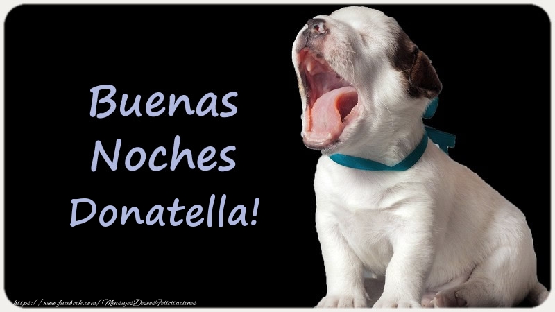 Felicitaciones de buenas noches - Animación | Buenas Noches Donatella!
