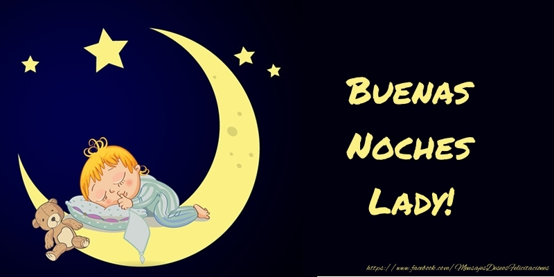 Felicitaciones de buenas noches - Animación & Luna | Buenas Noches Lady!