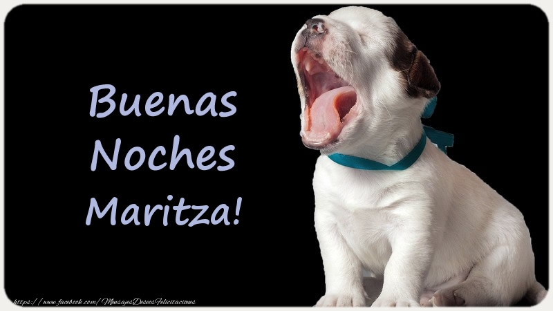Felicitaciones de buenas noches - Animación | Buenas Noches Maritza!