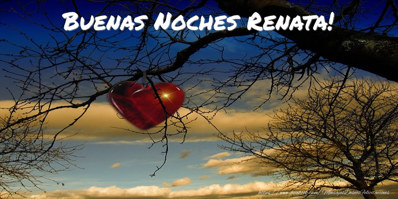 Felicitaciones de buenas noches - Buenas Noches Renata!