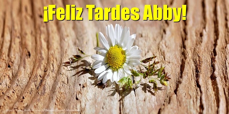 Felicitaciones de buenas tardes - Flores | ¡Feliz Tardes Abby!