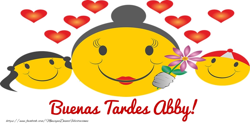 Felicitaciones de buenas tardes - Corazón & Emoticones | Buenas Tardes Abby!
