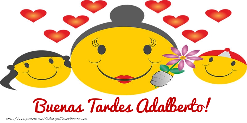 Felicitaciones de buenas tardes - Corazón & Emoticones | Buenas Tardes Adalberto!