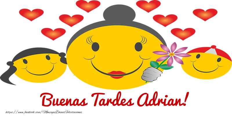 Felicitaciones de buenas tardes - Corazón & Emoticones | Buenas Tardes Adrian!