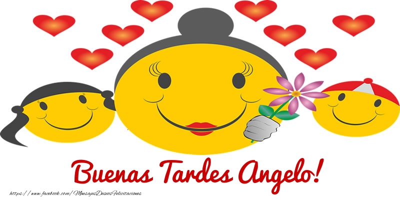 Felicitaciones de buenas tardes - Corazón & Emoticones | Buenas Tardes Angelo!