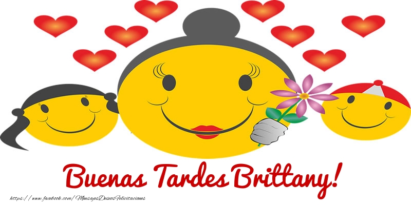 Felicitaciones de buenas tardes - Corazón & Emoticones | Buenas Tardes Brittany!