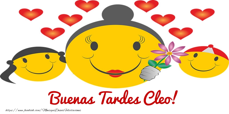 Felicitaciones de buenas tardes - Corazón & Emoticones | Buenas Tardes Cleo!