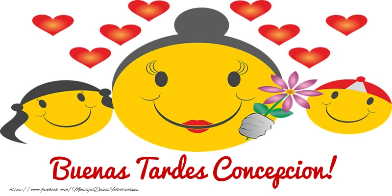 Felicitaciones de buenas tardes - Corazón & Emoticones | Buenas Tardes Concepcion!