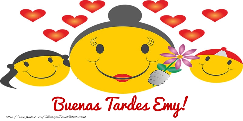 Felicitaciones de buenas tardes - Corazón & Emoticones | Buenas Tardes Emy!
