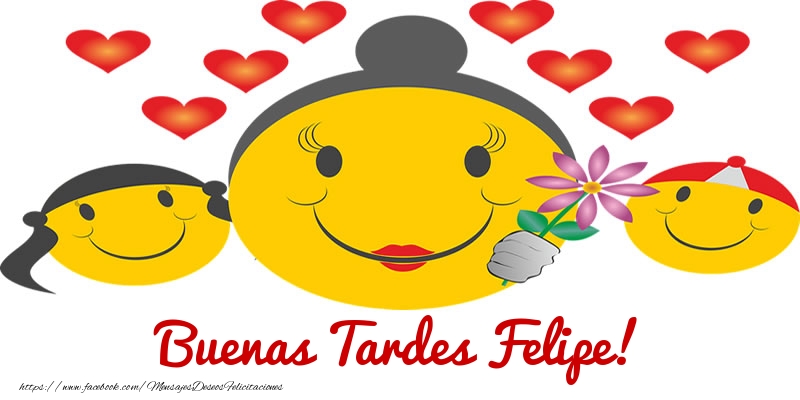 Felicitaciones de buenas tardes - Corazón & Emoticones | Buenas Tardes Felipe!