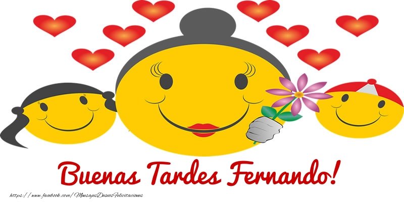 Felicitaciones de buenas tardes - Corazón & Emoticones | Buenas Tardes Fernando!