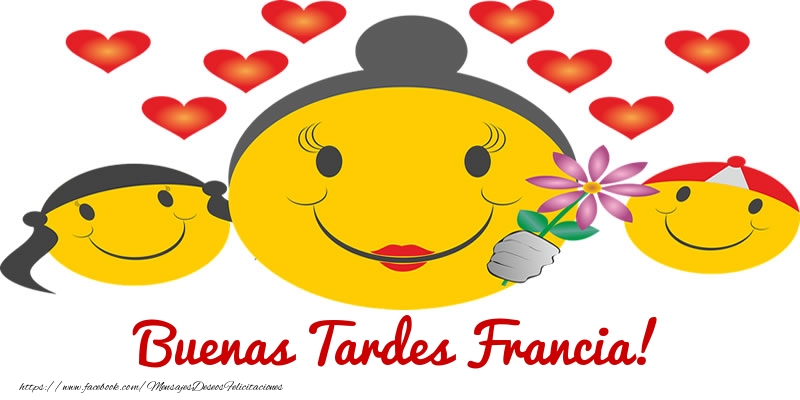 Felicitaciones de buenas tardes - Corazón & Emoticones | Buenas Tardes Francia!