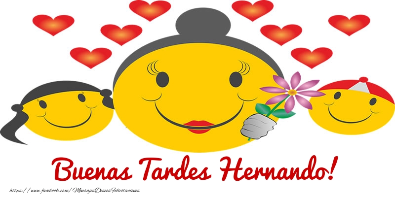 Felicitaciones de buenas tardes - Corazón & Emoticones | Buenas Tardes Hernando!