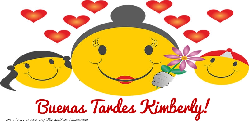 Felicitaciones de buenas tardes - Corazón & Emoticones | Buenas Tardes Kimberly!