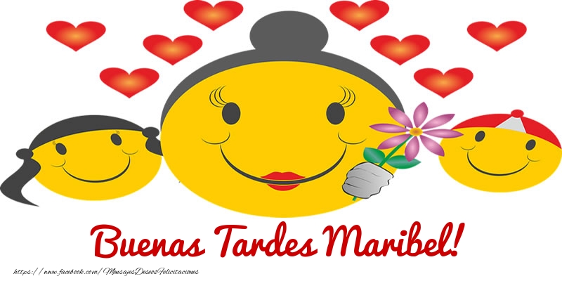 Felicitaciones de buenas tardes - Corazón & Emoticones | Buenas Tardes Maribel!