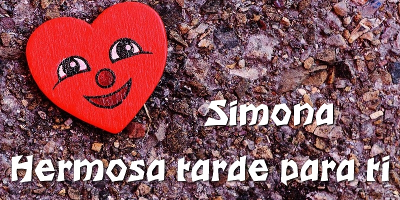 Felicitaciones de buenas tardes - Simona Hermosa tarde para ti