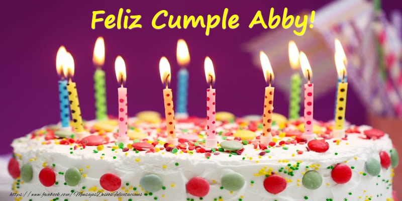  Felicitaciones de cumpleaños - Tartas | Feliz Cumple Abby!