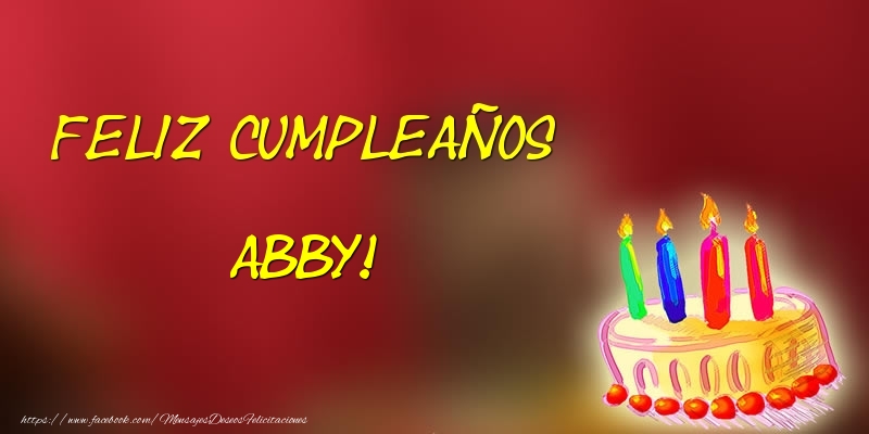 Felicitaciones de cumpleaños - Tartas | Feliz cumpleaños Abby!