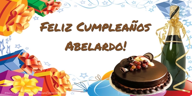 Felicitaciones de cumpleaños - Champán & Tartas | Feliz Cumpleaños Abelardo!