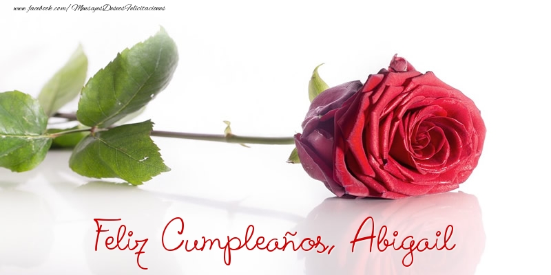 Felicitaciones de cumpleaños - Felicidades, Abigail!