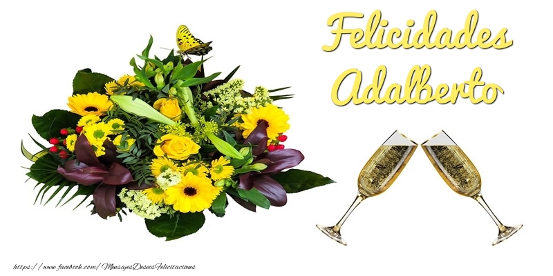 Felicitaciones de cumpleaños - Felicidades Adalberto