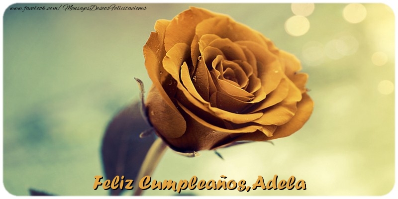 Felicitaciones de cumpleaños - Feliz Cumpleaños, Adela