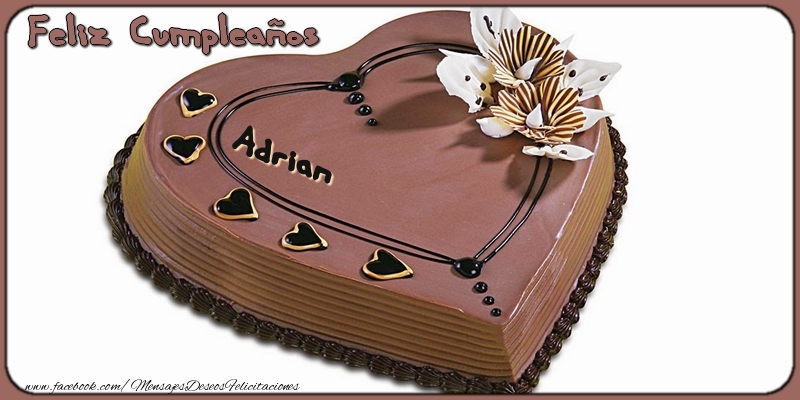 Felicitaciones de cumpleaños - Tartas | Feliz Cumpleaños, Adrian!