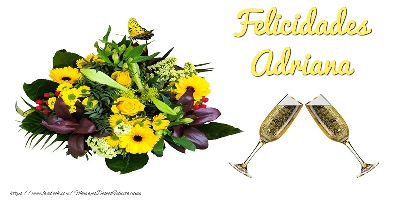 Felicitaciones de cumpleaños - Felicidades Adriana