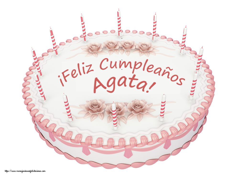 Felicitaciones de cumpleaños -  ¡Feliz Cumpleaños Agata! - Tartas