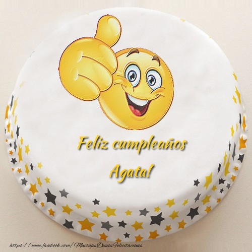 Felicitaciones de cumpleaños - Tartas | Feliz cumpleaños, Agata!