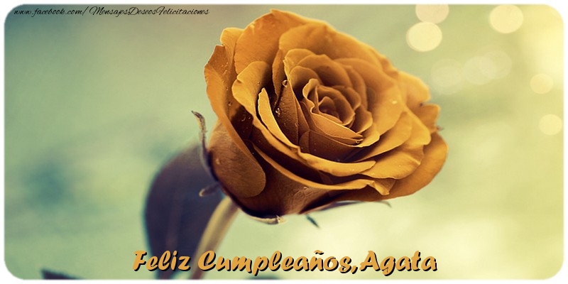 Felicitaciones de cumpleaños - Feliz Cumpleaños, Agata