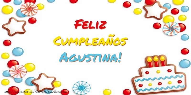 Felicitaciones de cumpleaños - Cumpleaños Agustina