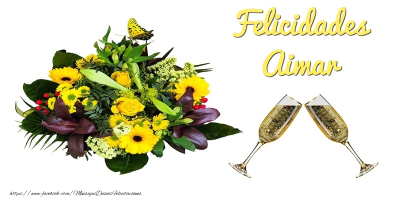 Felicitaciones de cumpleaños - Felicidades Aimar