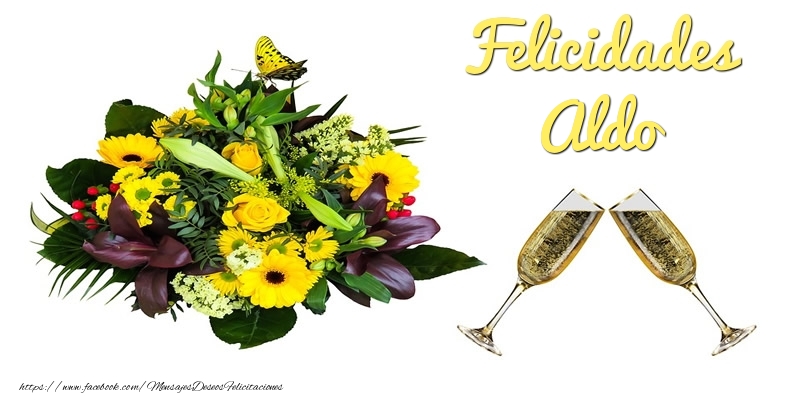 Felicitaciones de cumpleaños - Felicidades Aldo