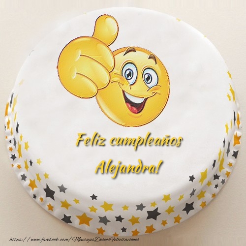 Felicitaciones de cumpleaños - Tartas | Feliz cumpleaños, Alejandra!