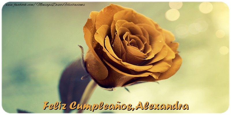Felicitaciones de cumpleaños - Feliz Cumpleaños, Alexandra