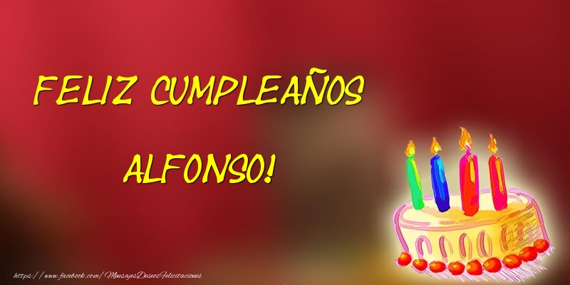 Felicitaciones de cumpleaños - Tartas | Feliz cumpleaños Alfonso!