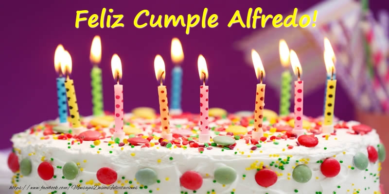 Felicitaciones de cumpleaños - Tartas | Feliz Cumple Alfredo!