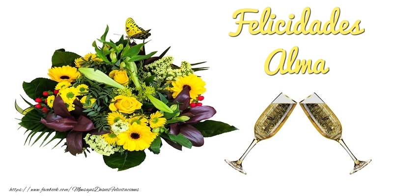 Felicitaciones de cumpleaños - Felicidades Alma