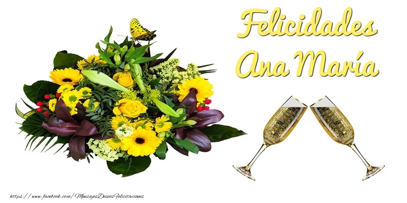 Felicitaciones de cumpleaños - Felicidades Ana María