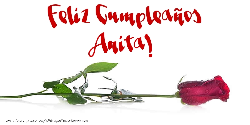 Felicitaciones de cumpleaños - Flores & Rosas | Feliz Cumpleaños Anita!