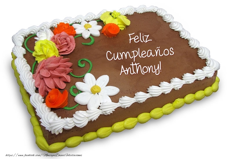 Felicitaciones de cumpleaños - Torta al cioccolato: Buon Compleanno Anthony!