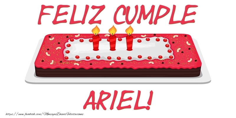 Felicitaciones de cumpleaños - Feliz Cumple Ariel!