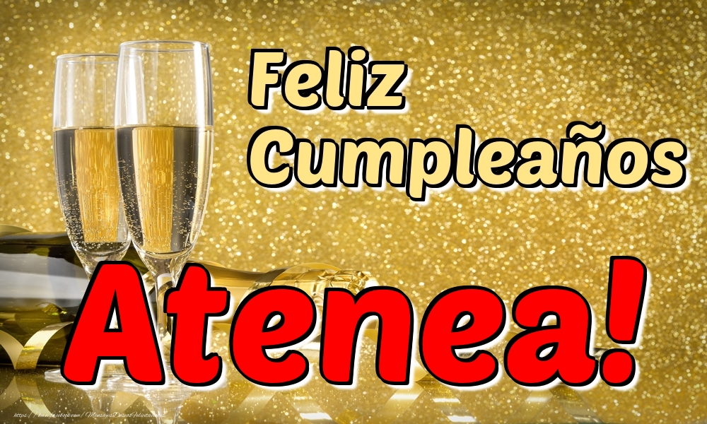 Felicitaciones de cumpleaños - Feliz Cumpleaños Atenea!