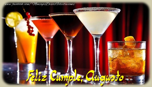 Felicitaciones de cumpleaños - Champán | Feliz Cumple, Augusto