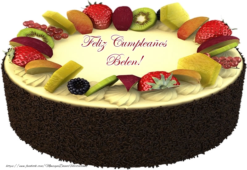 Felicitaciones de cumpleaños - Tartas | Feliz Cumpleaños Belen!