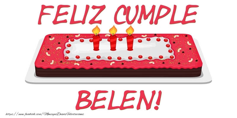 Felicitaciones de cumpleaños - Feliz Cumple Belen!