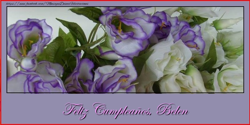 Felicitaciones de cumpleaños - Flores | Feliz cumpleaños, Belen