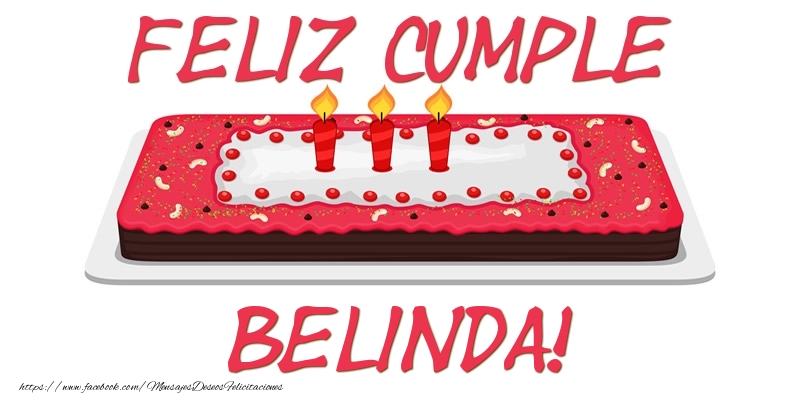 Felicitaciones de cumpleaños - Tartas | Feliz Cumple Belinda!