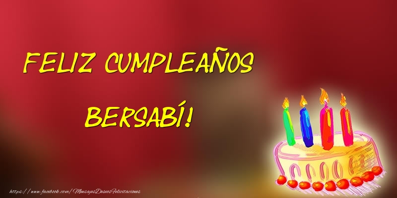 Felicitaciones de cumpleaños - Tartas | Feliz cumpleaños Bersabí!